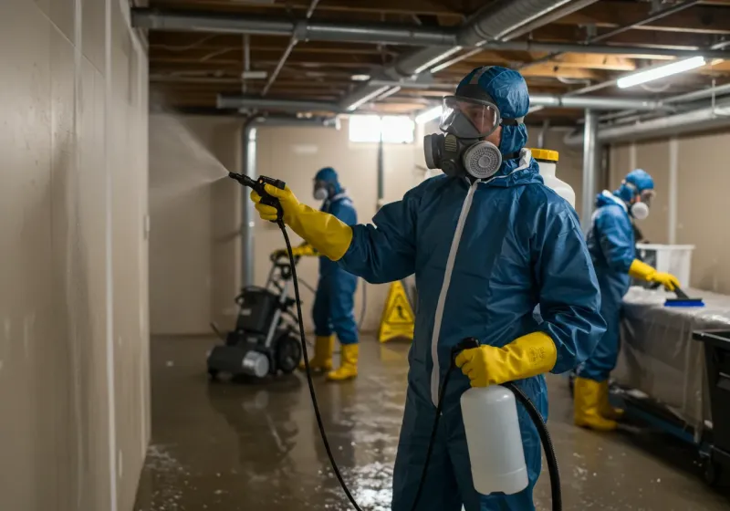 Basement Sanitization and Antimicrobial Treatment process in Ewa Villages, HI